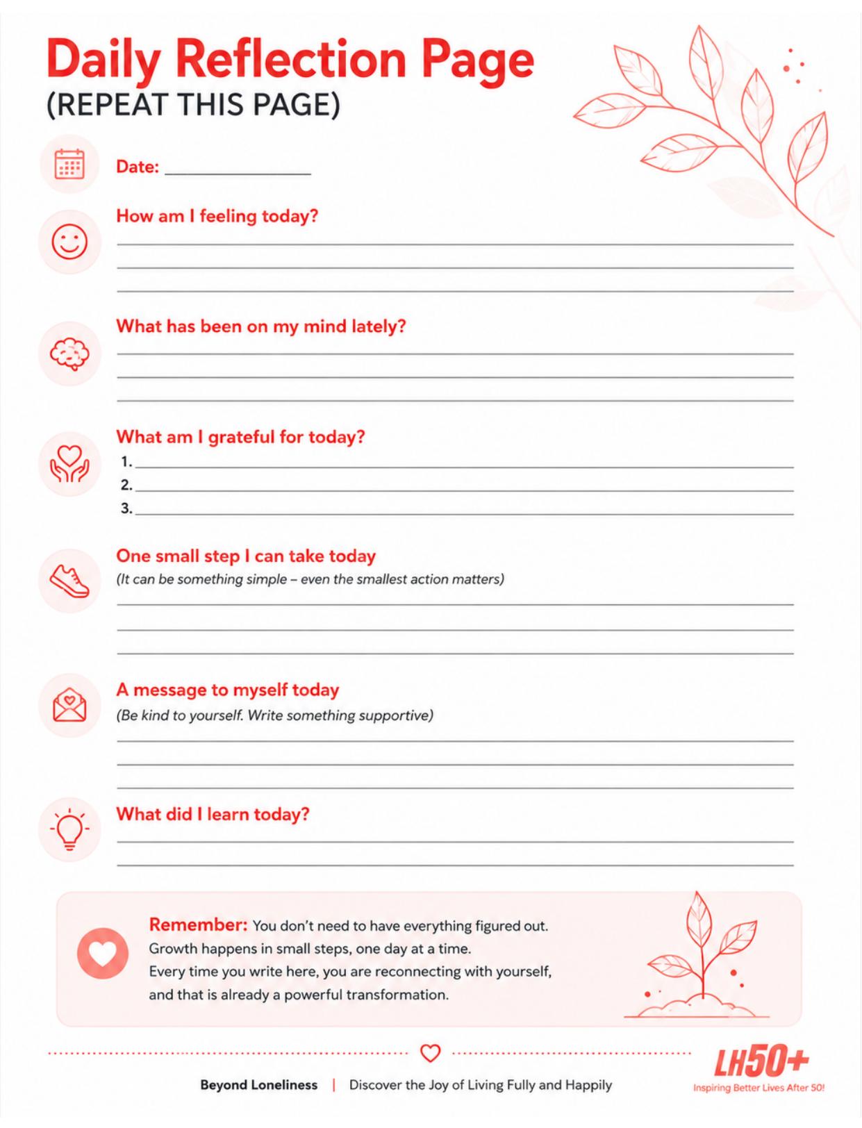 Daily Reflection Journal